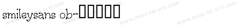 smileysans ob字体转换